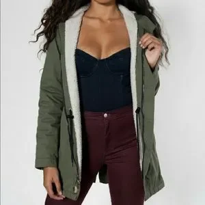 American Apparel Jackets Coats American Apparel Unisex Sherpa Winter Jacket Poshmark